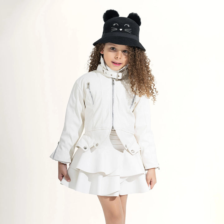 Moto Style Zip Detail Jacket