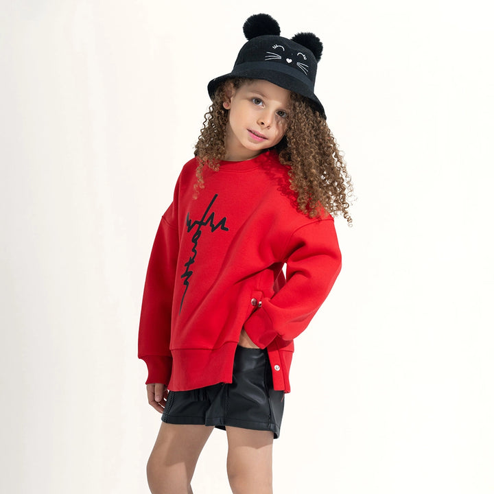 Oversized Split Hem Sweatshirt