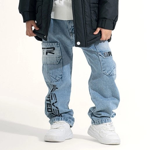 Original Script Cargo Jeans