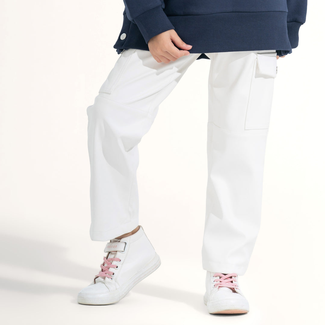 Sleek Cargo Leather Pants