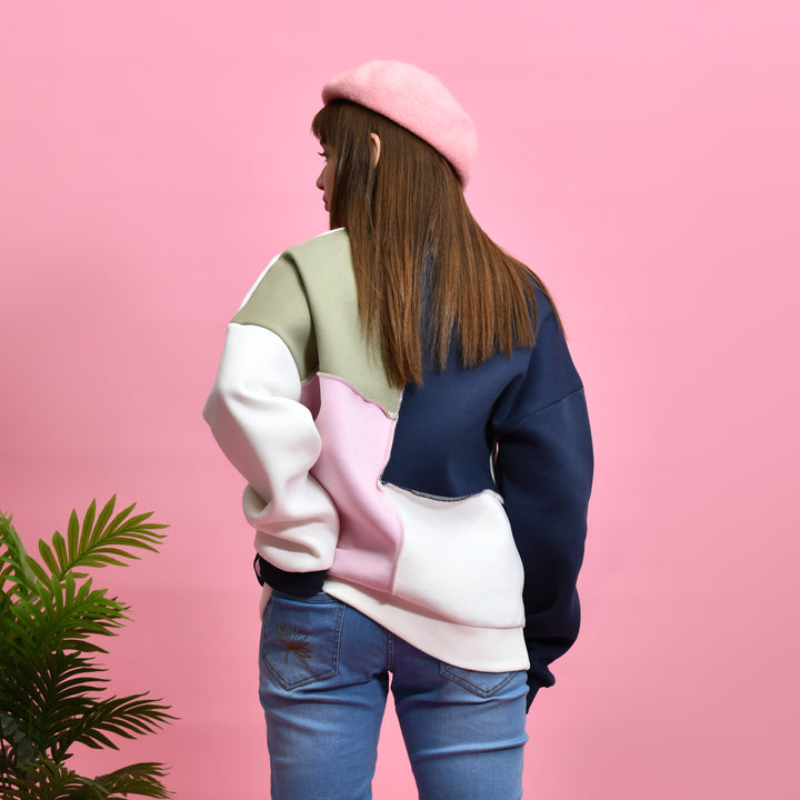 Color-Block Mosaic Sw Shirt