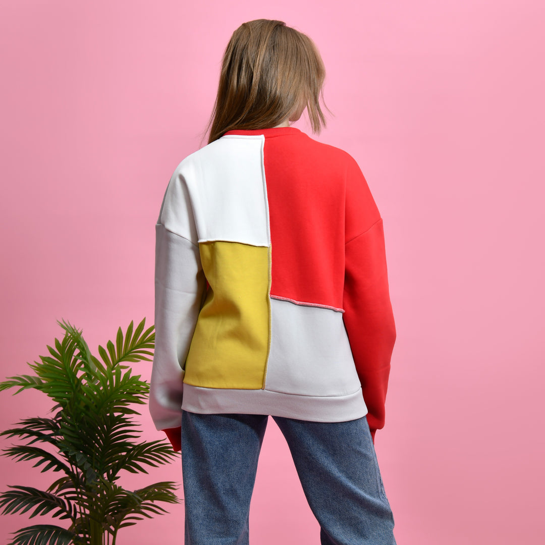 Color-Block Mosaic Sw Shirt