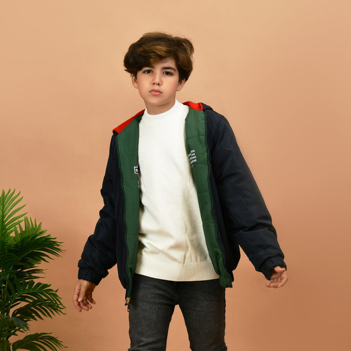 Twin-Look Hoodie Jacket