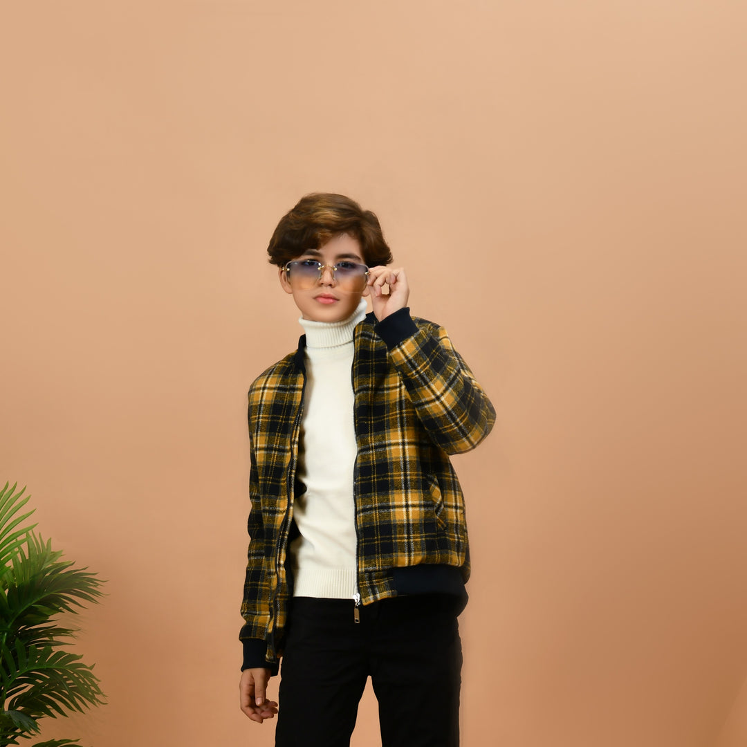 Classic Plaid Quilted Jacket