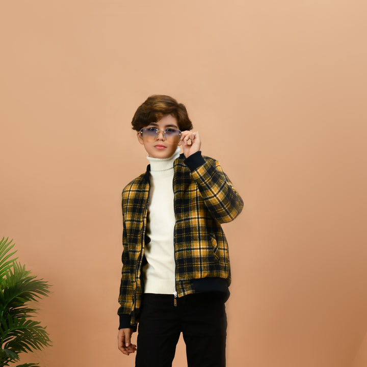 Classic Plaid Quilted Jacket