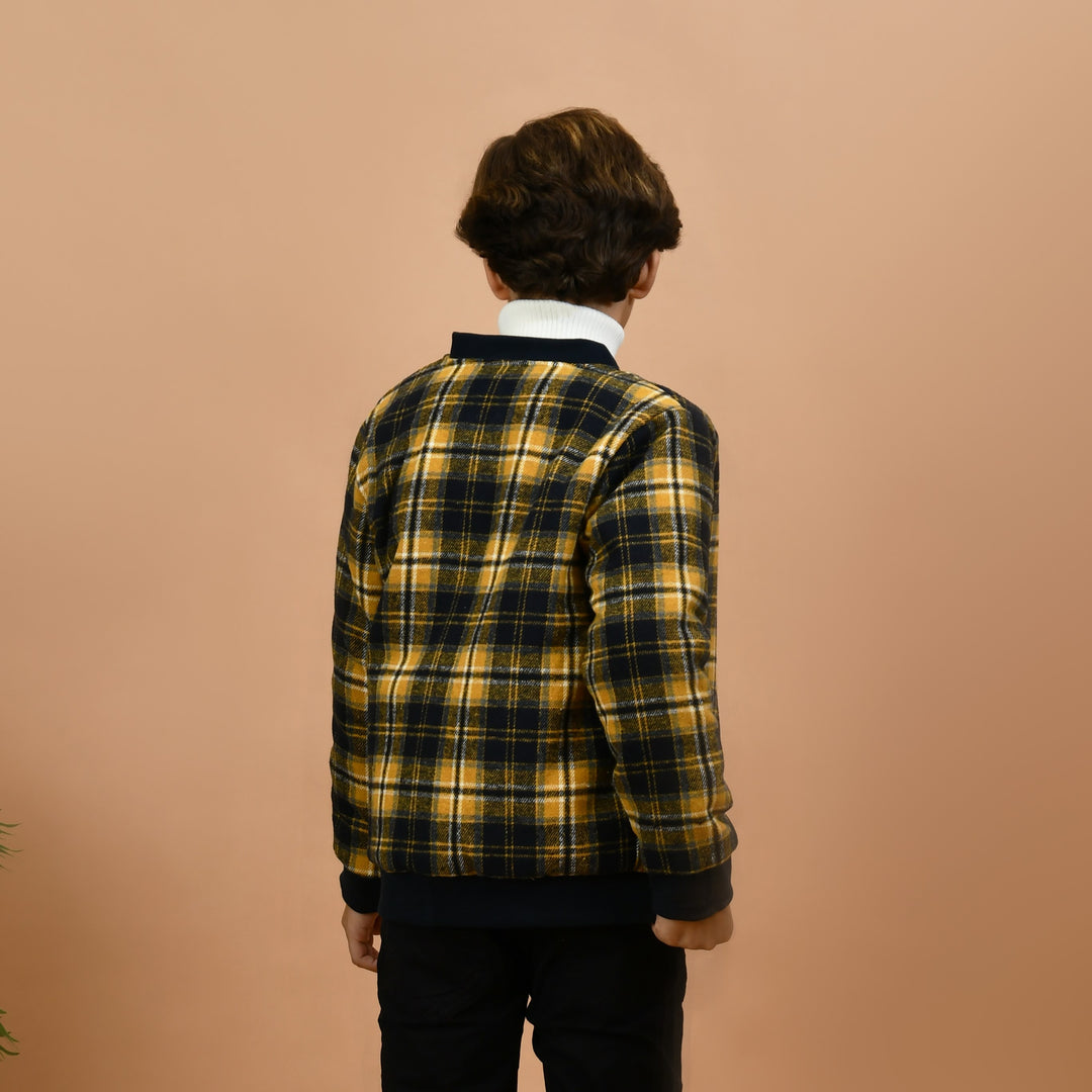 Classic Plaid Quilted Jacket