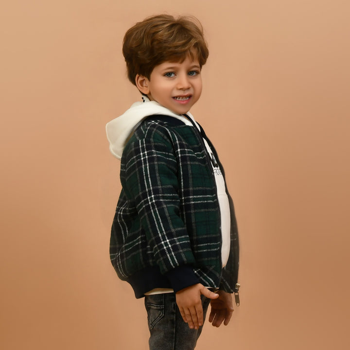 Classic Plaid Quilted Jacket