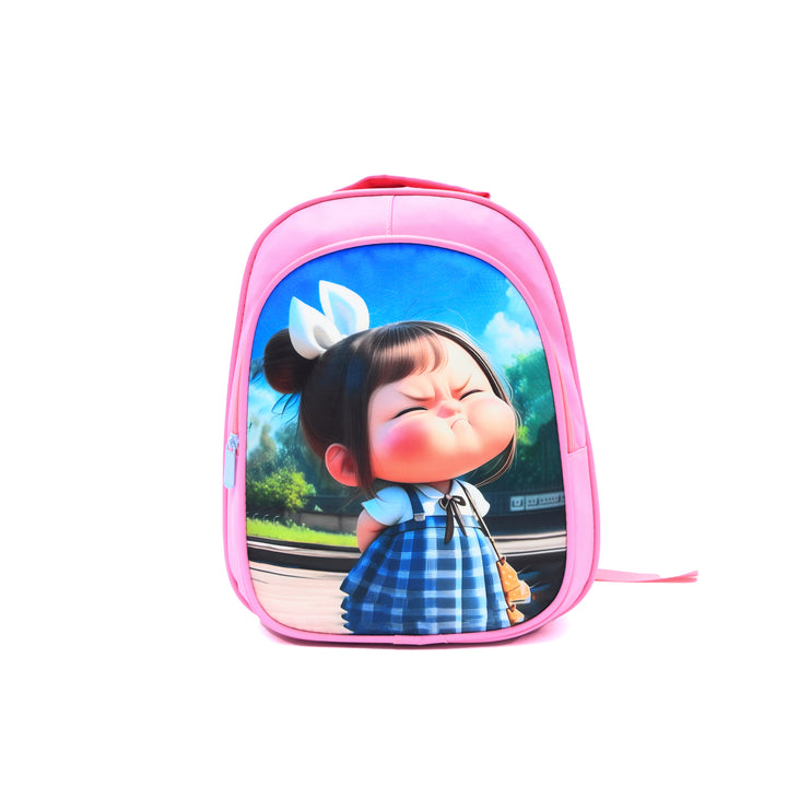 Angry Girl Kids Backpack