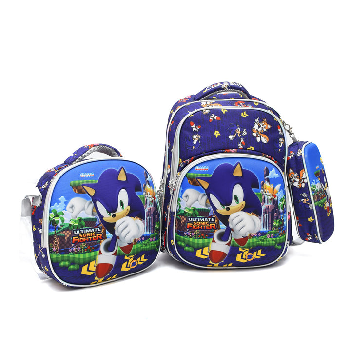 Sonic 3PCS Backpack