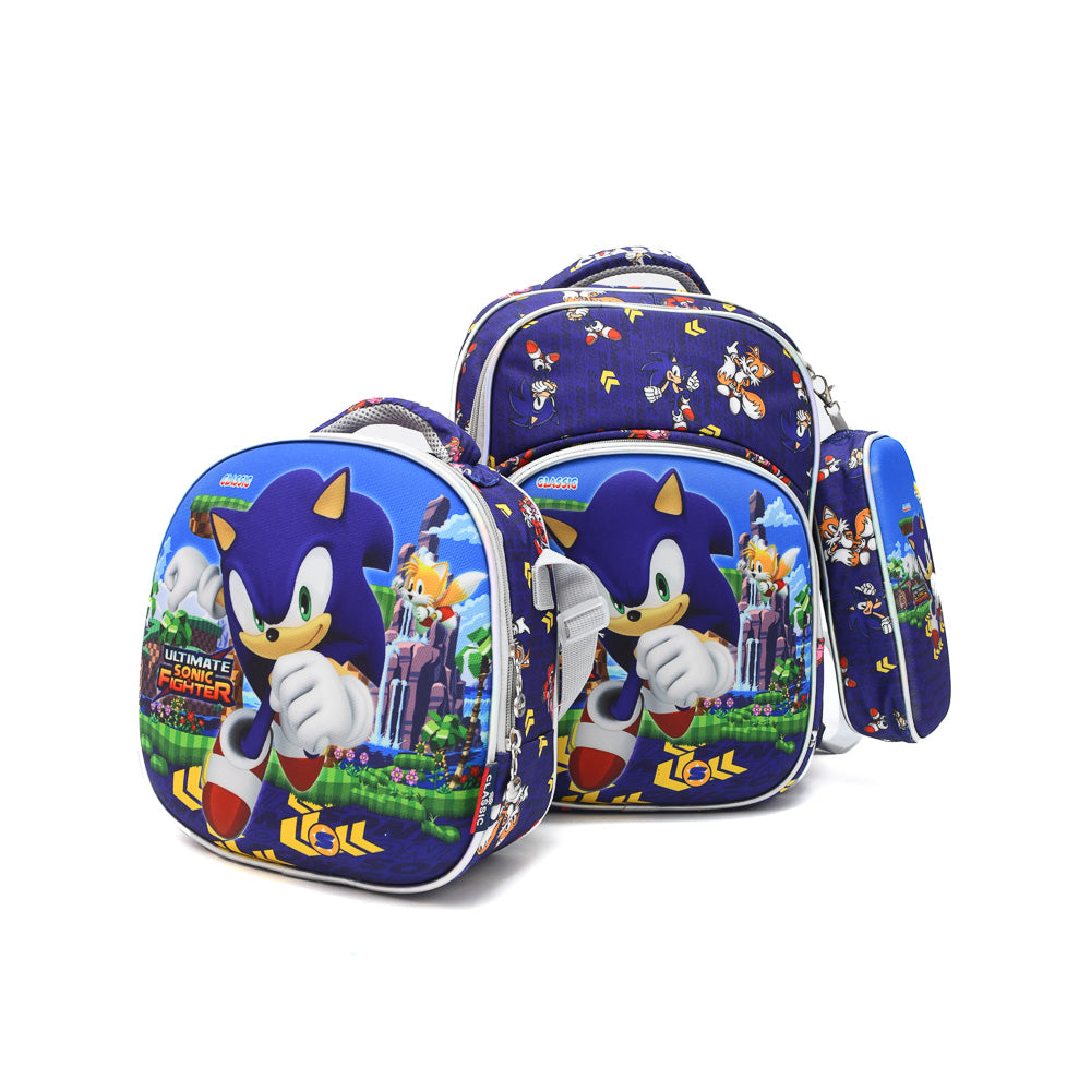 Sonic 3PCS Backpack