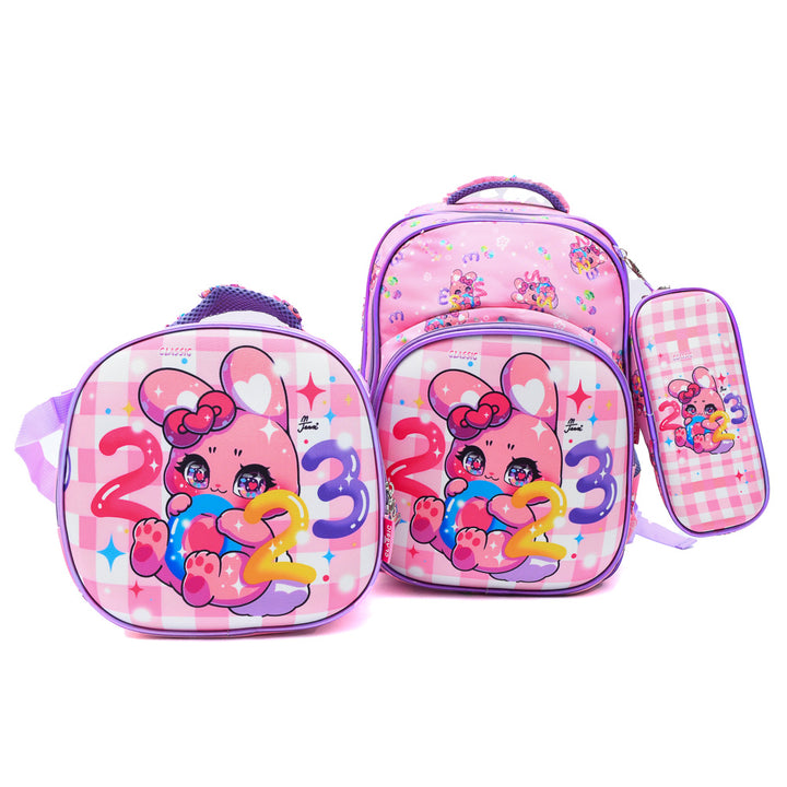 Pink Bunny 3PCS Backpack