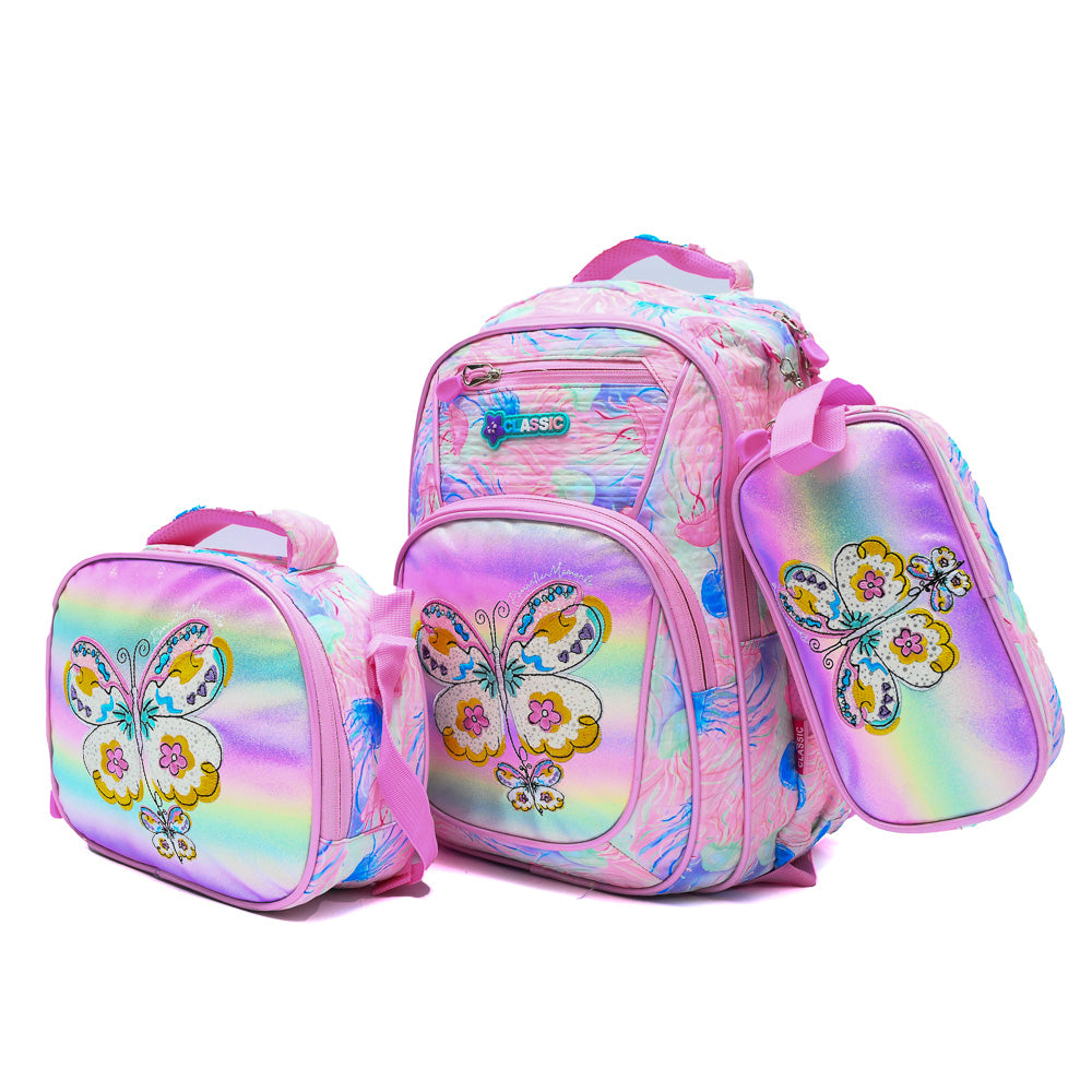 Set Butterfly 3PCS Backpack