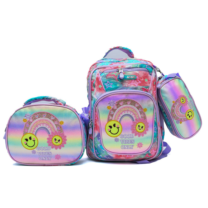 Set Good Vibes Only  3PCS Backpack