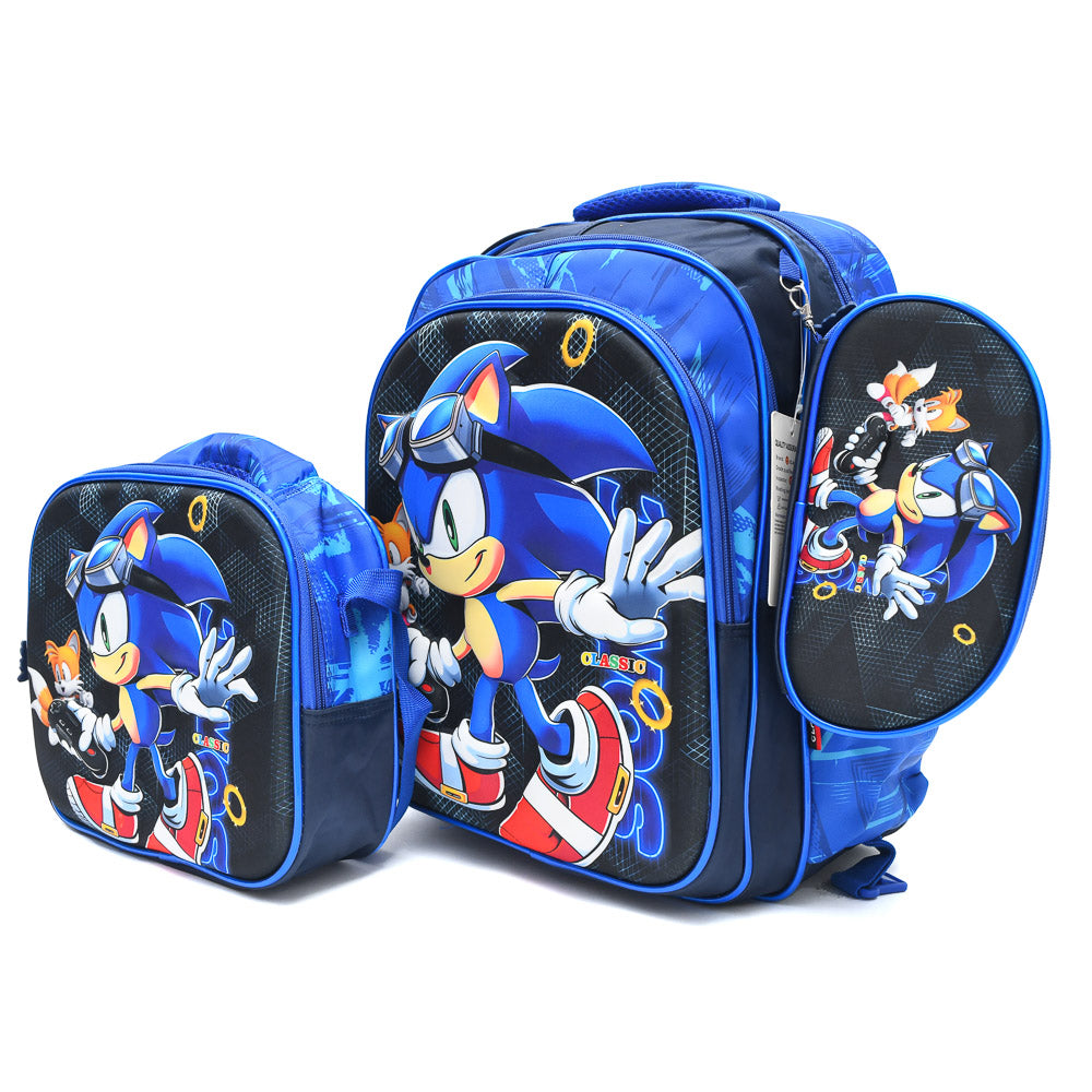 Sonic 3PCS Backpack