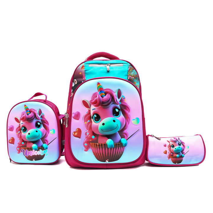 Lovely Unicorn 3PCS Backpack