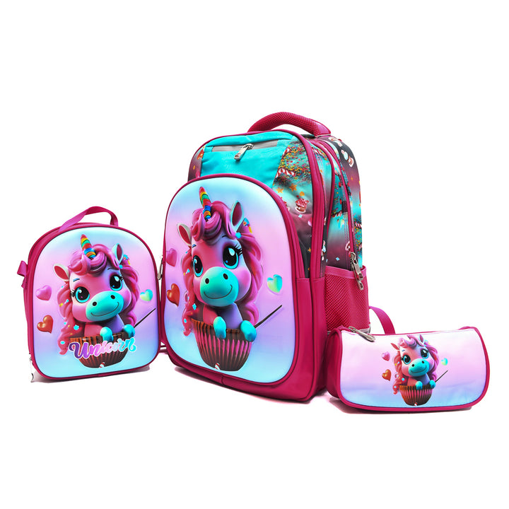 Lovely Unicorn 3PCS Backpack