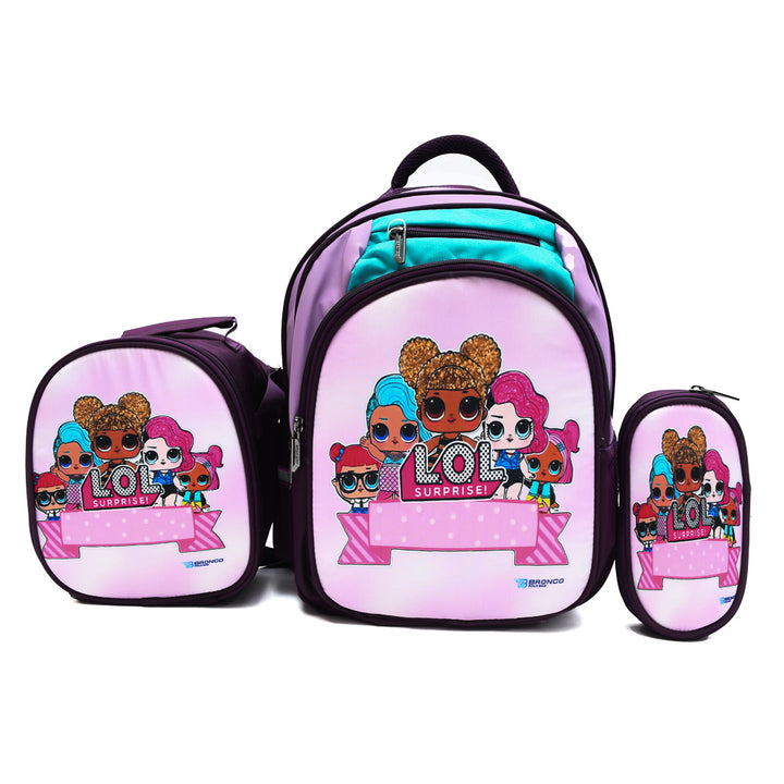 Set Lol Surprise  3PCS Backpack