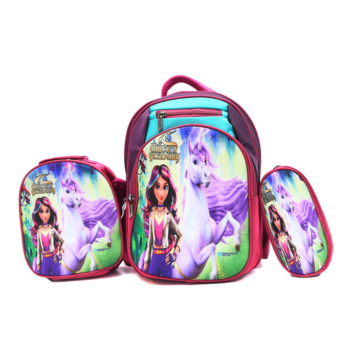 Set Unicorn Academy 3PCS Backpack