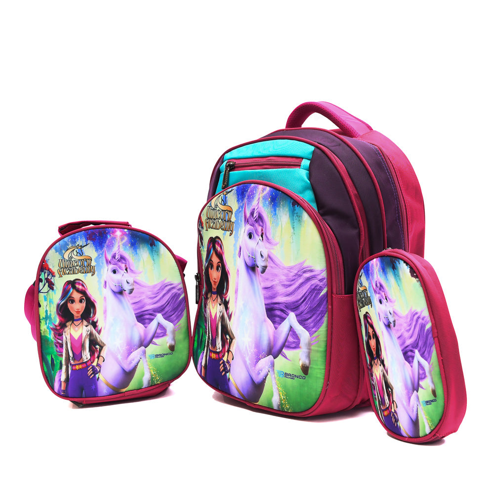 Set Unicorn Academy 3PCS Backpack