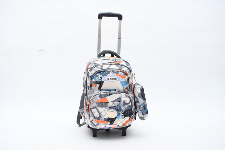 Geo Mix Trolley Bag With A Pencil Case
