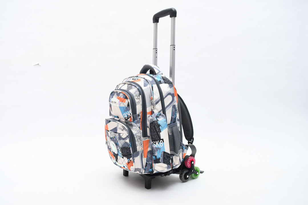 Geo Mix Trolley Bag With A Pencil Case