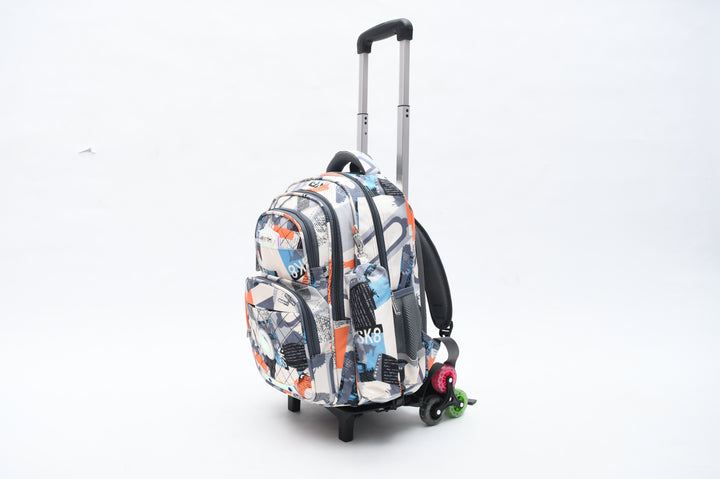 Geo Mix Trolley Bag With A Pencil Case
