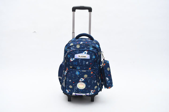 Planets Trolley Bag With A Pencil Case