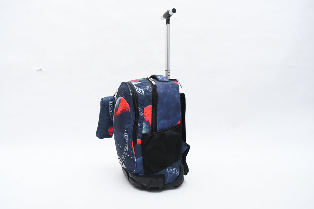 Fantastic Galaxy Trolley Bag With A Pencil Case