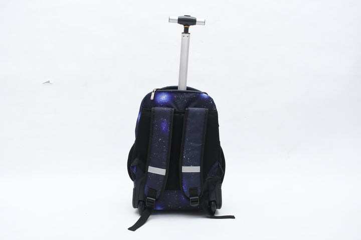 Space Geometry Trolley Bag With A Pencil Case