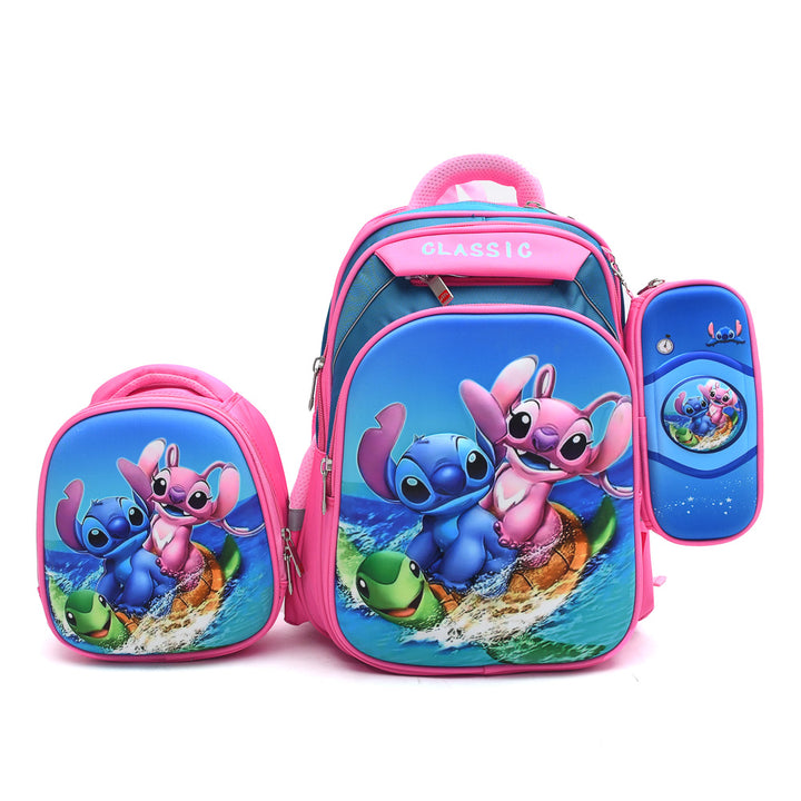 Set Stitch 3PCS Backpack