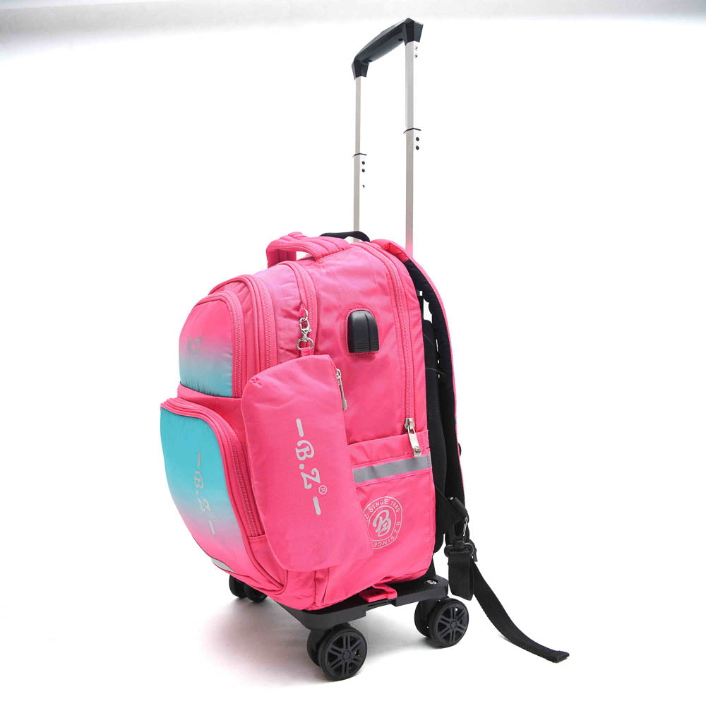 Color mix Trolley Bag With A Pencil Case