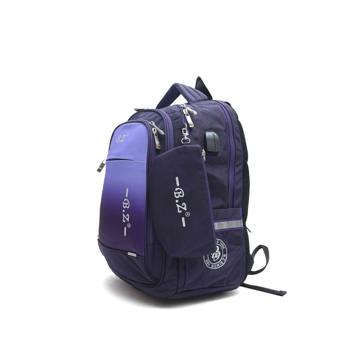 Color mix Backpack With A Pencil Case