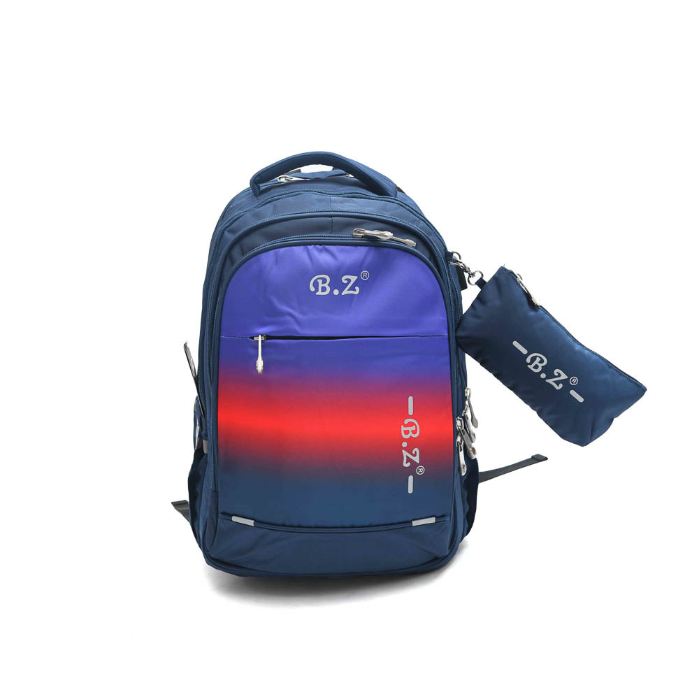 Color mix Backpack With A Pencil Case