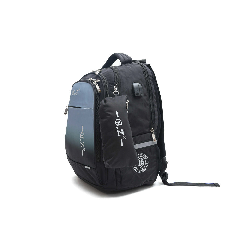 Color mix Backpack With A Pencil Case