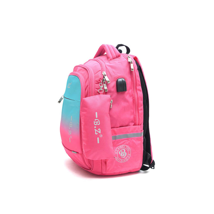 Color mix Backpack With A Pencil Case