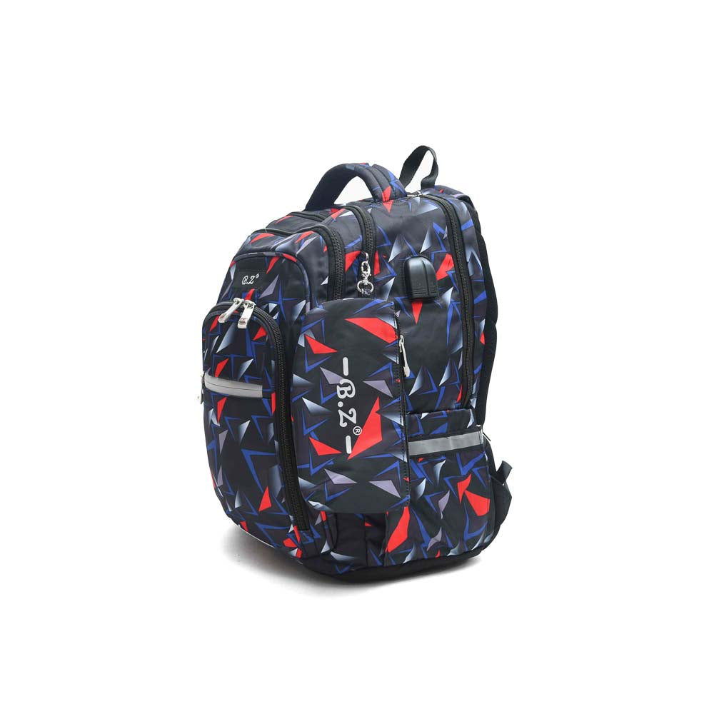 Bold Blocks Backpack With A Pencil Case