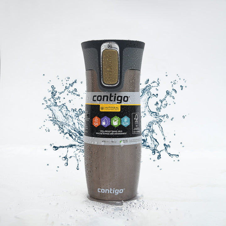 Contigo West Loop Autoseal Travel Mug 470Ml Leak Proof Insulated Coffee Mug
