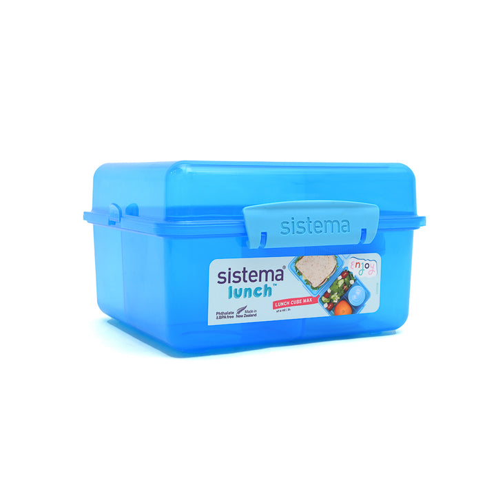 Sistema Lunch Box Cube Max 2L with Yogurt Pot For Kids