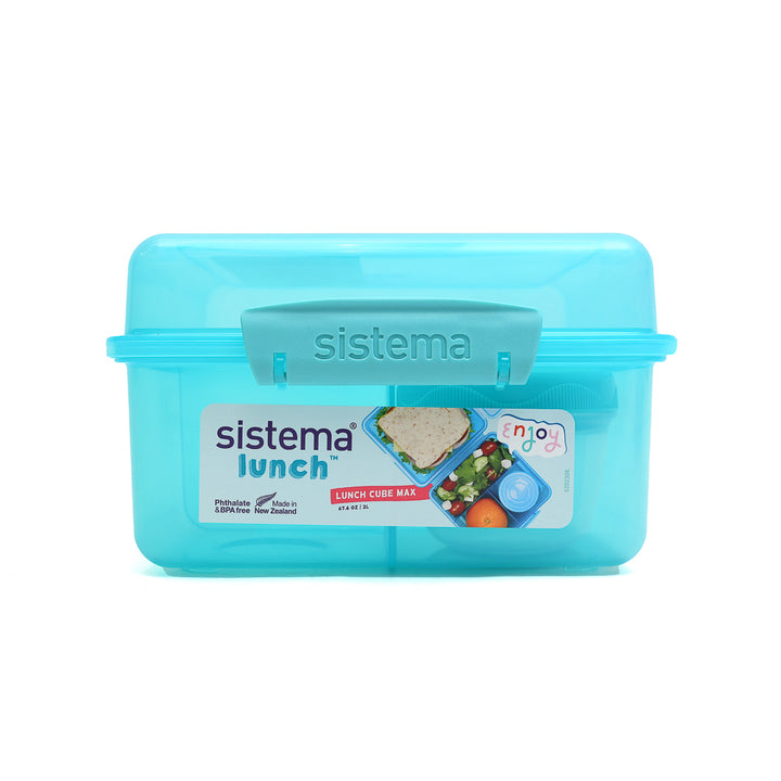 Sistema Lunch Box Cube Max 2L with Yogurt Pot For Kids