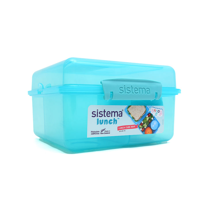 Sistema Lunch Box Cube Max 2L with Yogurt Pot For Kids