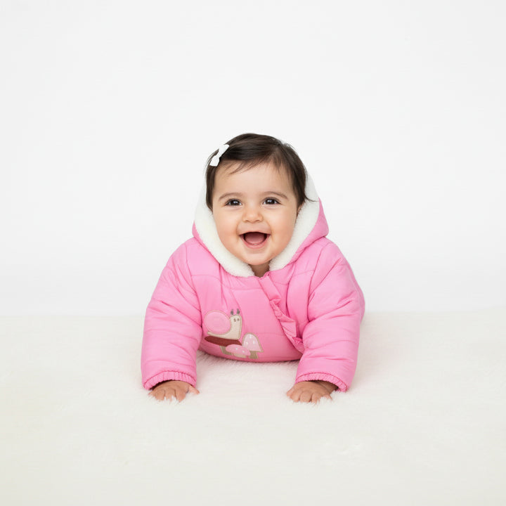 Snail & Mushroom Embroidered Snowsuit