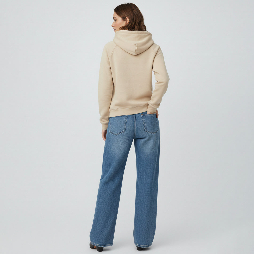 Tan Number Graphic Hooodie