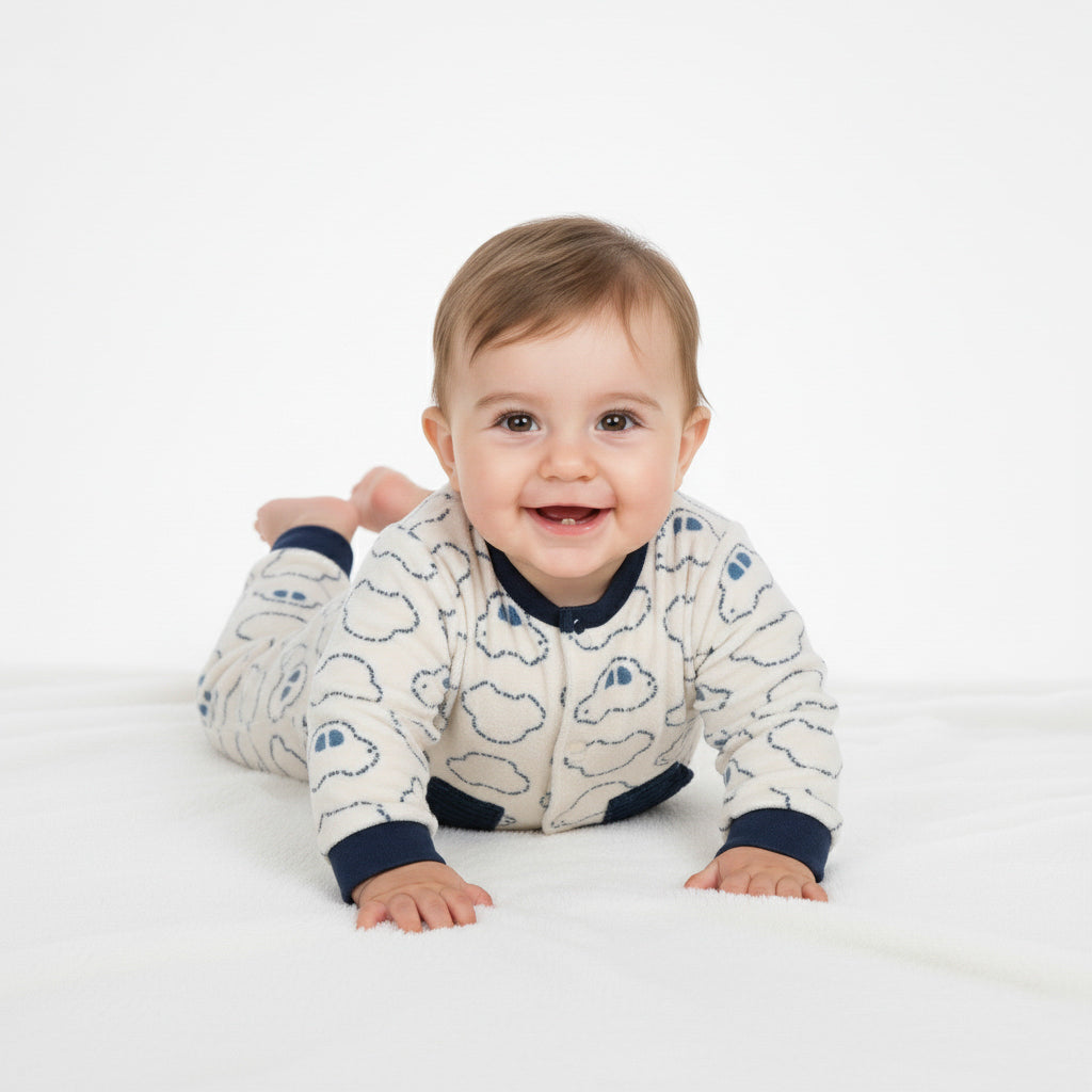 Car Outline Footed Sleepsuit