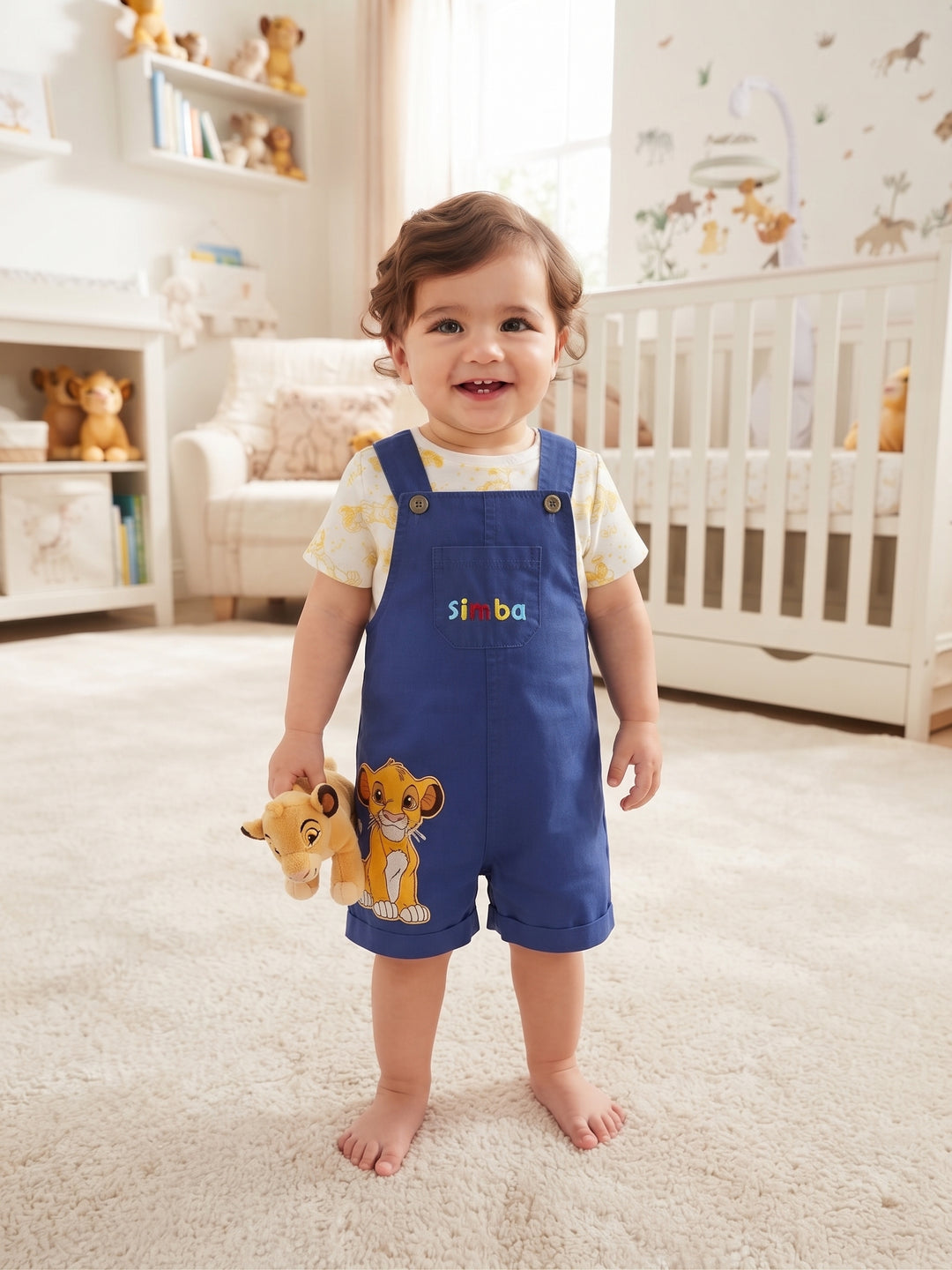 Disney Lion King Simba Shortall & Printed Tee 2-Piece Set