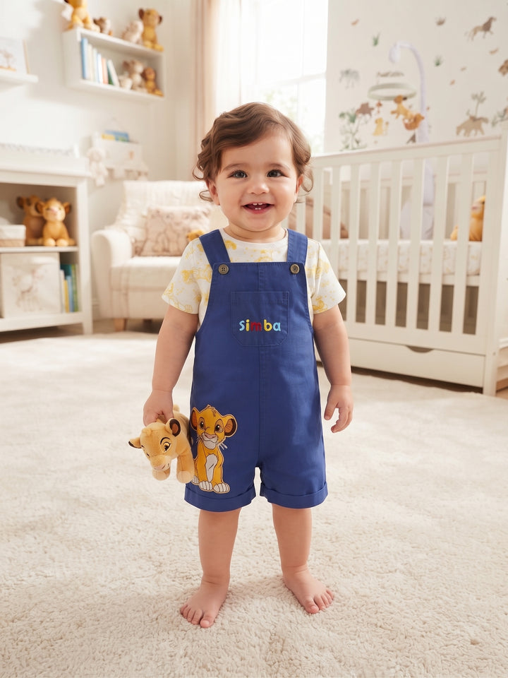 Disney Lion King Simba Shortall & Printed Tee 2-Piece Set