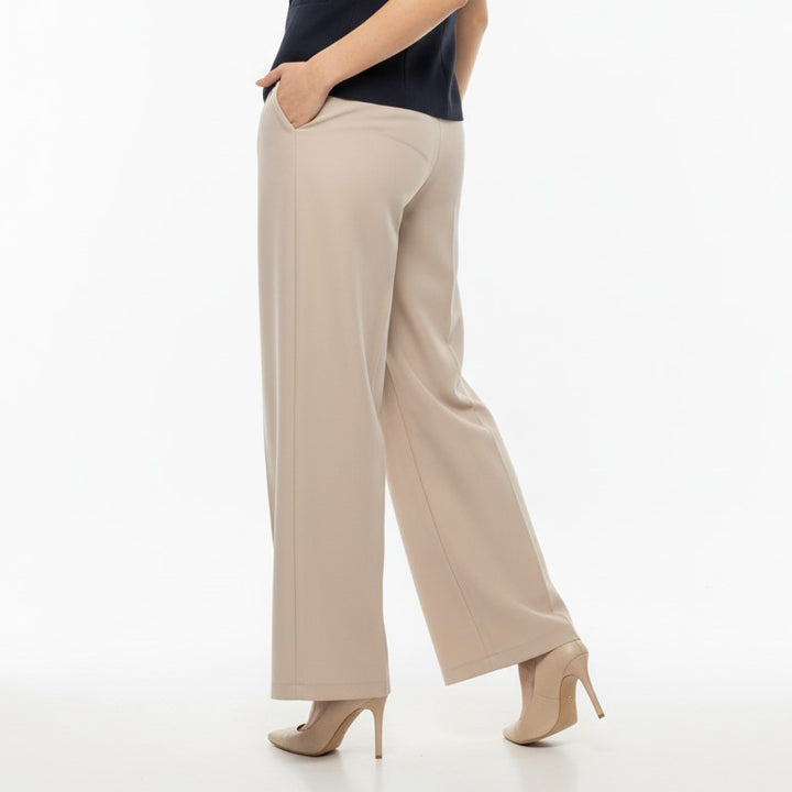 Pleated Wide-Leg Trousers