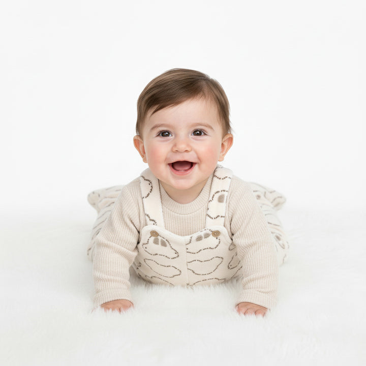 Car Footed Overall & Ribbed Top Set