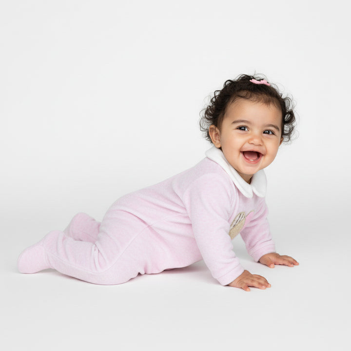 Patchwork Heart Footed Sleeper