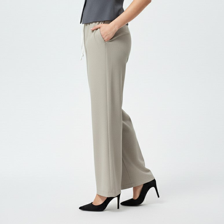 Relaxed Drawstring Palazzo Pants