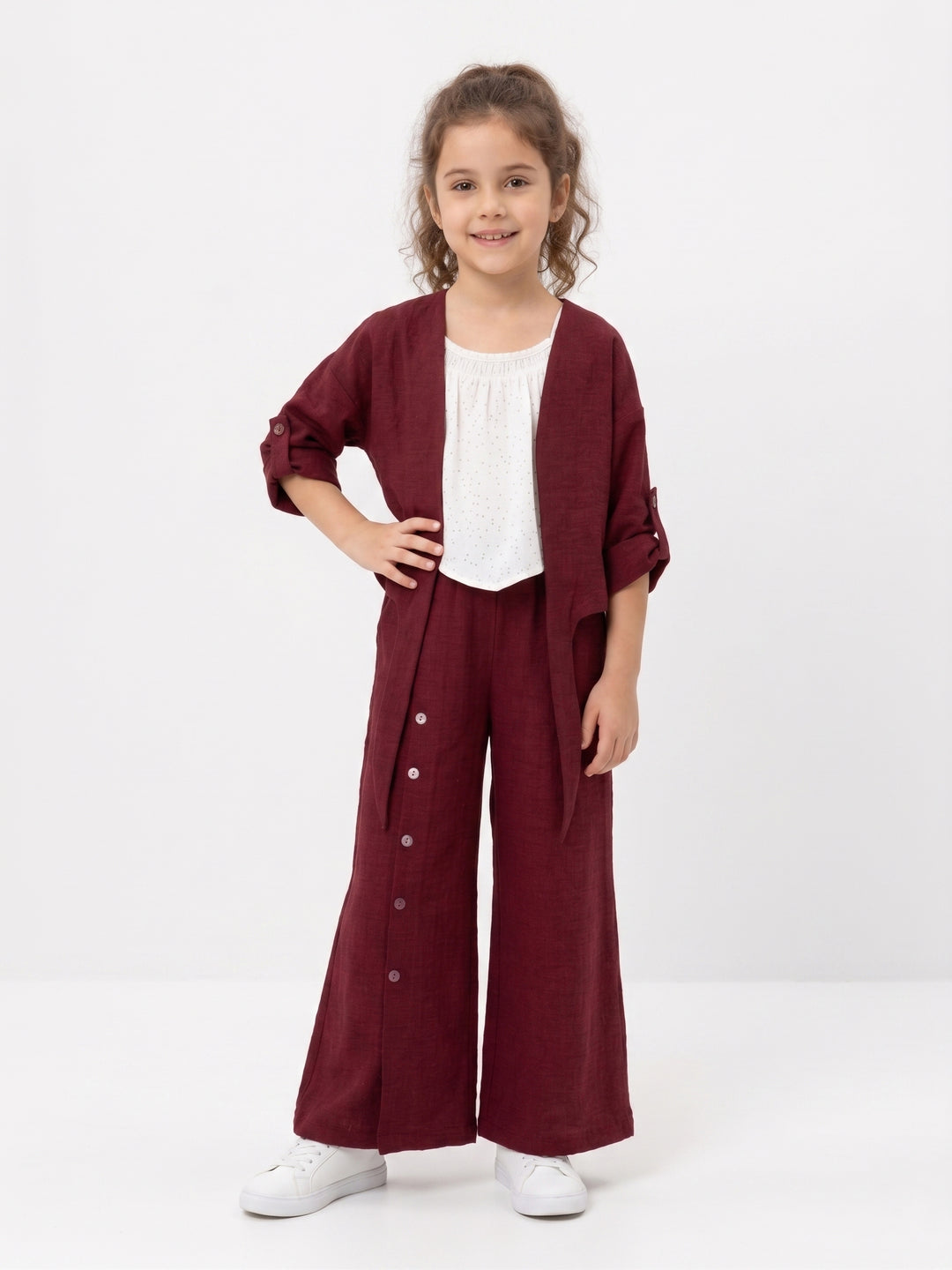 Summer Breeze Crinkle Textured 3-Piece Co-Ord Set